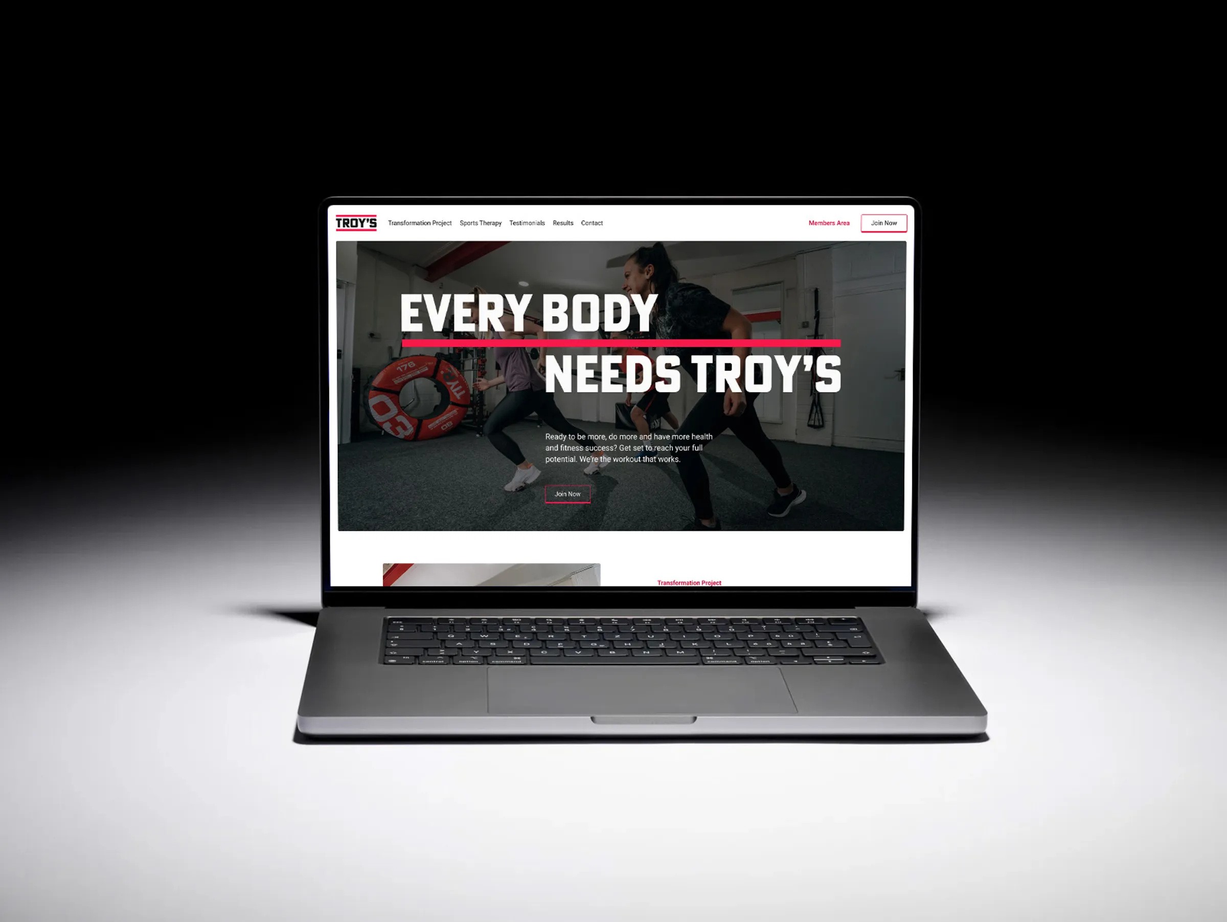 Website design for Troy's